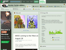 Tablet Screenshot of monster-hunter-alpha.deviantart.com