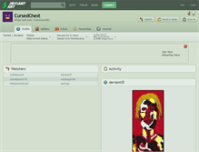 Tablet Screenshot of cursedchest.deviantart.com