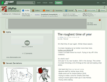 Tablet Screenshot of jillyfoo.deviantart.com