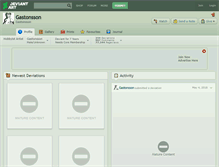 Tablet Screenshot of gastonsson.deviantart.com