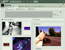 Tablet Screenshot of kinkyfeat.deviantart.com