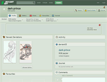 Tablet Screenshot of dark-prince.deviantart.com
