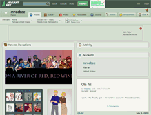 Tablet Screenshot of mreebee.deviantart.com