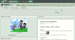 Desktop Screenshot of darkbluee.deviantart.com