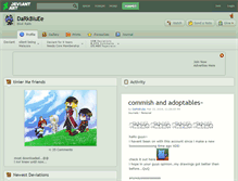 Tablet Screenshot of darkbluee.deviantart.com