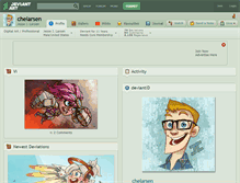 Tablet Screenshot of chelarsen.deviantart.com