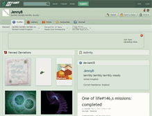 Tablet Screenshot of jennyb.deviantart.com