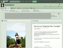 Tablet Screenshot of nicotinedesire.deviantart.com