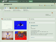 Tablet Screenshot of darkspyro123.deviantart.com