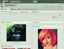 Tablet Screenshot of dirtylittlesecret-x.deviantart.com