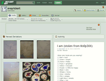 Tablet Screenshot of evayrickert.deviantart.com