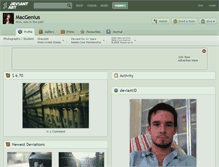 Tablet Screenshot of macgenius.deviantart.com