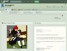 Tablet Screenshot of fairytailgirl13.deviantart.com