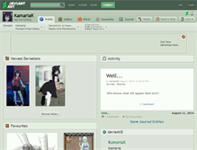 Tablet Screenshot of kamariak.deviantart.com