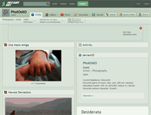 Tablet Screenshot of photosito.deviantart.com