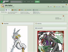 Tablet Screenshot of idle-hatter.deviantart.com