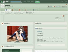 Tablet Screenshot of maleze.deviantart.com