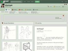 Tablet Screenshot of kittehmatt.deviantart.com