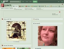Tablet Screenshot of kryzgurlie.deviantart.com