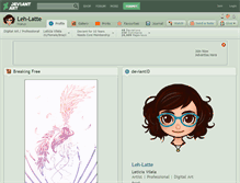 Tablet Screenshot of leh-latte.deviantart.com