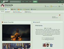 Tablet Screenshot of ohsententia.deviantart.com