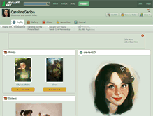 Tablet Screenshot of carolinegariba.deviantart.com