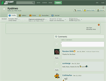 Tablet Screenshot of kyubineo.deviantart.com
