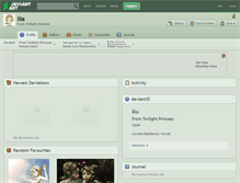 Tablet Screenshot of llia.deviantart.com