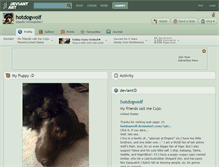 Tablet Screenshot of hotdogwolf.deviantart.com