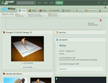 Tablet Screenshot of iitchyy.deviantart.com