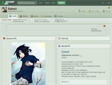 Tablet Screenshot of elainex.deviantart.com