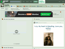Tablet Screenshot of morlin.deviantart.com