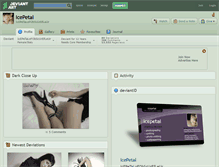 Tablet Screenshot of icepetal.deviantart.com