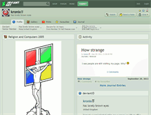 Tablet Screenshot of kronix.deviantart.com