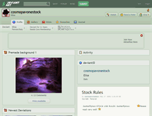 Tablet Screenshot of cosmopavonestock.deviantart.com