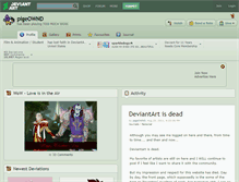 Tablet Screenshot of pigeownd.deviantart.com