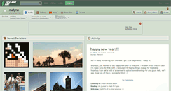 Desktop Screenshot of malynn.deviantart.com