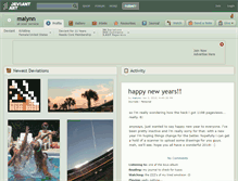 Tablet Screenshot of malynn.deviantart.com