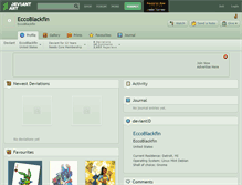 Tablet Screenshot of eccoblackfin.deviantart.com