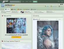 Tablet Screenshot of clair0bscur.deviantart.com