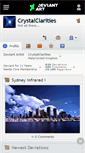 Mobile Screenshot of crystalclarities.deviantart.com