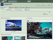 Tablet Screenshot of crystalclarities.deviantart.com