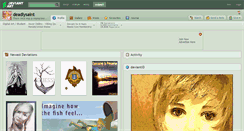Desktop Screenshot of deadlysaint.deviantart.com