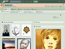 Tablet Screenshot of deadlysaint.deviantart.com