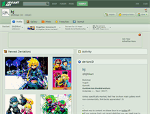 Tablet Screenshot of hj.deviantart.com