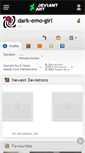 Mobile Screenshot of dark-emo-girl.deviantart.com