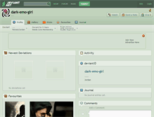 Tablet Screenshot of dark-emo-girl.deviantart.com