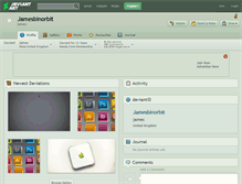 Tablet Screenshot of jamesbinorbit.deviantart.com