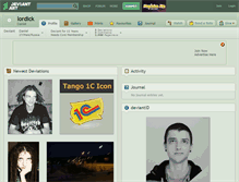 Tablet Screenshot of lordick.deviantart.com