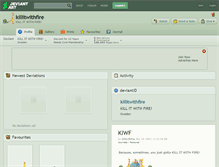 Tablet Screenshot of killitwithfire.deviantart.com